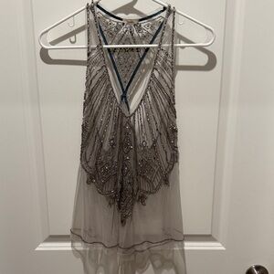 Beaded/jeweled detailed blouse